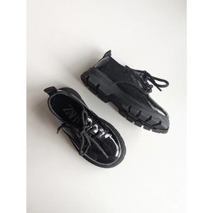 Zara Black Sparkle Dress Shoes